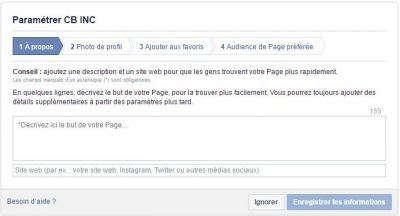 Comment créer sa page Facebook Professionnelle Colmar 2