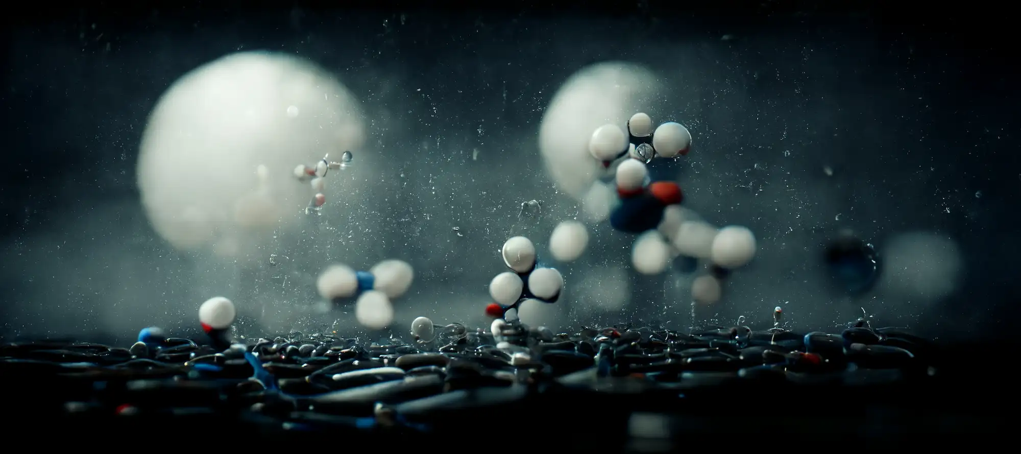 ADOBESTOCK_509964067 | Cekome Modélisation 3D de molécules et réactions chimiques à l’échelle nanométrique